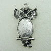 Pendant. Fashion Zinc Alloy Jewelry Findings. Lead-free. Animal 42x23mm. Sold by Bag 
