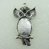 Pendant. Fashion Zinc Alloy Jewelry Findings. Lead-free. Animal 42x23mm. Sold by Bag 