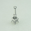 Pendant. Fashion Zinc Alloy Jewelry Findings. Lead-free. Tower 26x9mm. Sold by Bag 