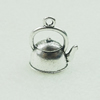 Pendant. Fashion Zinc Alloy Jewelry Findings. Lead-free. Teapot 20x16mm. Sold by Bag 
