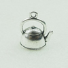 Pendant. Fashion Zinc Alloy Jewelry Findings. Lead-free. Teapot 20x16mm. Sold by Bag 