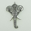 Pendant. Fashion Zinc Alloy Jewelry Findings. Lead-free. Animal Head 85x54mm. Sold by Bag 
