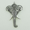 Pendant. Fashion Zinc Alloy Jewelry Findings. Lead-free. Animal Head 85x54mm. Sold by Bag 