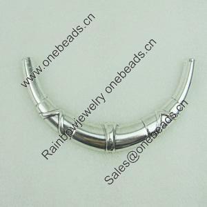 Tube, Fashion Zinc Alloy Jewelry Findings Lead-free, 130x22mm, Sold by Bag 
