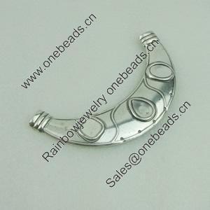 Tube, Fashion Zinc Alloy Jewelry Findings Lead-free, 130x22mm, Sold by Bag 