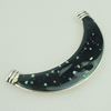 Enamel Tube, Fashion Zinc Alloy Jewelry Findings Lead-free, 125x25mm, Sold by Bag 
