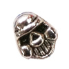 Beads. Fashion Zinc Alloy Jewelry Findings. Lead-free. skeleton 7x9mm. Hole 1mm. Sold by Bag  
