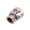 Beads. Fashion Zinc Alloy Jewelry Findings. Lead-free. skeleton 8.5x6mm. Hole 2.5mm. Sold by Bag  
