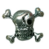 Beads. Fashion Zinc Alloy Jewelry Findings. Lead-free. skeleton 15x11mm. Hole 5mm. Sold by Bag

