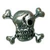 Beads. Fashion Zinc Alloy Jewelry Findings. Lead-free. skeleton 15x11mm. Hole 5mm. Sold by Bag