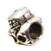 Beads. Fashion Zinc Alloy Jewelry Findings. Lead-free. skeleton 12x11mm. Hole 5mm. Sold by Bag