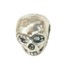 Beads. Fashion Zinc Alloy Jewelry Findings. Lead-free. skeleton 12x9mm. Hole 4mm. Sold by Bag