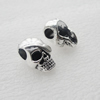 Beads. Fashion Zinc Alloy Jewelry Findings. Lead-free. skeleton 19x12mm. Hole 6.8mm. Sold by Bag