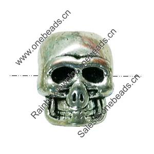 Beads. Fashion Zinc Alloy Jewelry Findings. Lead-free. skeleton 16x13mm. Hole 4mm. Sold by Bag