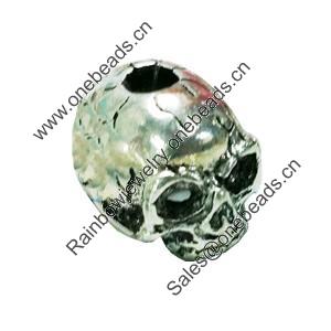 Beads. Fashion Zinc Alloy Jewelry Findings. Lead-free. skeleton 21x16mm. Hole 5.5mm. Sold by Bag