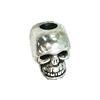 Beads. Fashion Zinc Alloy Jewelry Findings. Lead-free. skeleton 10x7mm. Hole 3mm. Sold by Bag
