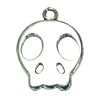 Pendant. Fashion Zinc Alloy Jewelry Findings. Lead-free. skeleton 24x32mm. Hole 1mm. Sold by Bag  
