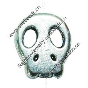 Beads. Fashion Zinc Alloy Jewelry Findings. Lead-free. skeleton 15x32mm. Hole 1mm. Sold by Bag