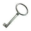 Pendant. Fashion Zinc Alloy Jewelry Findings. Lead-free. Key 65x33mm. Sold by Bag 