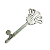 Pendant. Fashion Zinc Alloy Jewelry Findings. Lead-free. Key 58x24mm. Sold by Bag
