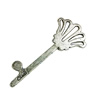 Pendant. Fashion Zinc Alloy Jewelry Findings. Lead-free. Key 58x24mm. Sold by Bag