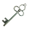 Pendant. Fashion Zinc Alloy Jewelry Findings. Lead-free. Key 77x28mm. Sold by Bag
