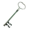 Pendant. Fashion Zinc Alloy Jewelry Findings. Lead-free. Key 102x29mm. Sold by Bag
