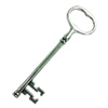 Pendant. Fashion Zinc Alloy Jewelry Findings. Lead-free. Key 102x29mm. Sold by Bag