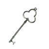 Pendant. Fashion Zinc Alloy Jewelry Findings. Lead-free. Key 71x22mm. Sold by Bag

