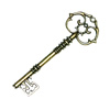 Pendant. Fashion Zinc Alloy Jewelry Findings. Lead-free. Key 82x30mm. Sold by Bag
