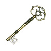 Pendant. Fashion Zinc Alloy Jewelry Findings. Lead-free. Key 82x30mm. Sold by Bag