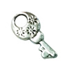 Pendant. Fashion Zinc Alloy Jewelry Findings. Lead-free. Key 32x13mm. Sold by Bag
