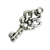 Pendant. Fashion Zinc Alloy Jewelry Findings. Lead-free. Key 23x13mm. Sold by Bag
 