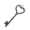 Pendant. Fashion Zinc Alloy Jewelry Findings. Lead-free. Key 54x19mm. Sold by Bag
