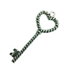 Pendant. Fashion Zinc Alloy Jewelry Findings. Lead-free. Key 54x19mm. Sold by Bag