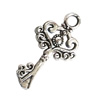 Pendant. Fashion Zinc Alloy Jewelry Findings. Lead-free. Key 33x18mm. Sold by Bag