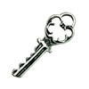 Pendant. Fashion Zinc Alloy Jewelry Findings. Lead-free. Key 37x13mm. Sold by Bag