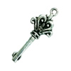 Pendant. Fashion Zinc Alloy Jewelry Findings. Lead-free. Key 45x18mm. Sold by Bag

