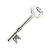 Pendant. Fashion Zinc Alloy Jewelry Findings. Lead-free. Key 58x17mm. Sold by Bag
