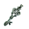 Pendant. Fashion Zinc Alloy Jewelry Findings. Lead-free. Key 47x17mm. Sold by Bag
