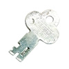 Pendant. Fashion Zinc Alloy Jewelry Findings. Lead-free. Key 42x25mm. Sold by Bag