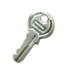 Pendant. Fashion Zinc Alloy Jewelry Findings. Lead-free. Key 19x8mm. Sold by Bag
