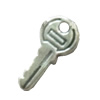 Pendant. Fashion Zinc Alloy Jewelry Findings. Lead-free. Key 19x8mm. Sold by Bag