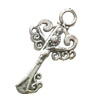 Pendant. Fashion Zinc Alloy Jewelry Findings. Lead-free. Key 34x19mm. Sold by Bag
