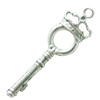 Pendant. Fashion Zinc Alloy Jewelry Findings. Lead-free. Key 43x13mm. Sold by Bag

