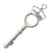 Pendant. Fashion Zinc Alloy Jewelry Findings. Lead-free. Key 43x13mm. Sold by Bag