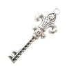Pendant. Fashion Zinc Alloy Jewelry Findings. Lead-free. Key 53x20mm. Sold by Bag
