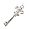 Pendant. Fashion Zinc Alloy Jewelry Findings. Lead-free. Key 53x20mm. Sold by Bag