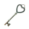 Pendant. Fashion Zinc Alloy Jewelry Findings. Lead-free. Key 54x18mm. Sold by Bag
