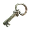 Pendant. Fashion Zinc Alloy Jewelry Findings. Lead-free. Key 23x11mm. Sold by Bag
